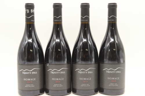 (4) 2017 Trinity Hill Homage Syrah, Gimblett Gravels [JR17]