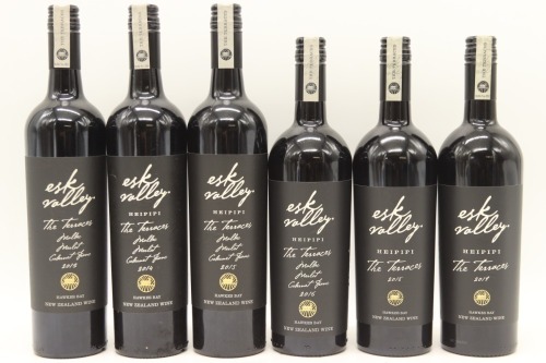 (1) 2013-2019 Esk Valley The Terraces Vertical Collection, Hawke's Bay, 6 Bottles Sold as One Lot