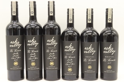 (1) 2013-2019 Esk Valley The Terraces Vertical Collection, Hawke's Bay, 6 Bottles Sold as One Lot