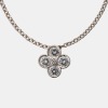 18ct White Gold, Modern, 0.68ct Diamond Pendant on 45cm Cable Link Chain