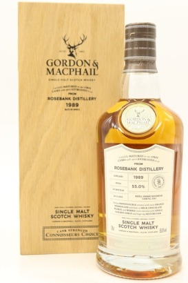 (1) 1989 Gordon & MacPhail Connoisseurs Choice Rosebank 30 Year Old Single Malt Scotch Whisky, Lowlands, 55% ABV (GB)