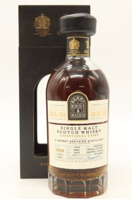 (1) 1968 Berry Bros. & Rudd Exceptional Casks Bottled 2022 54 Year Old Secret Speyside Distillery Single Malt Scotch Whisky, Speyside, 51.6% ABV (GB)