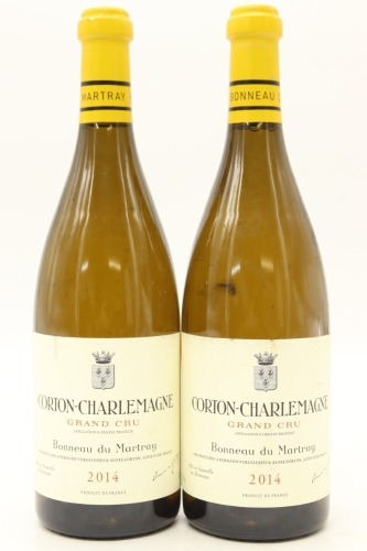 (2) 2014 Domaine Bonneau du Martray Corton-Charlemagne Grand Cru, Cote de Beaune
