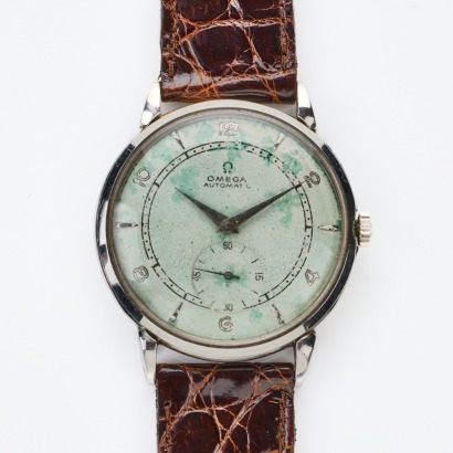 Stainless Steel, 35mm, Vintage, OMEGA Automatic "Bumper" Movement Wristwatch, circa 1946