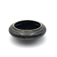 A Chinese Black Mirror Glazed Washer (Changfengxuan Zhen Wan Qi Mark)