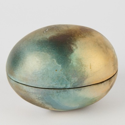 An Egg Shaped Trinket Box by Patti Mead