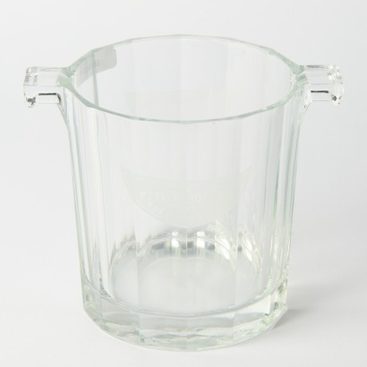 A Vintage Moet & Chandon Faceted Glass Ice Bucket