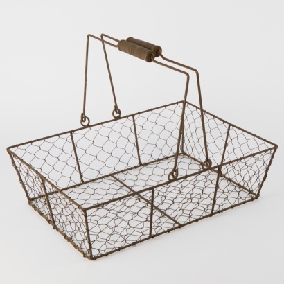 A Vintage Metal Basket