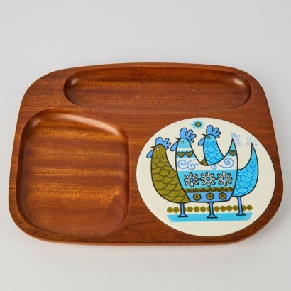 A Brenda Bridget Sapele Mahogany Ware Dish