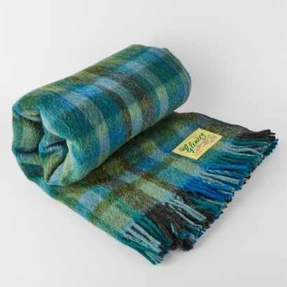 A Glenco Mohair/Wool Blanket