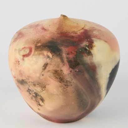 A Raku Bud Vase