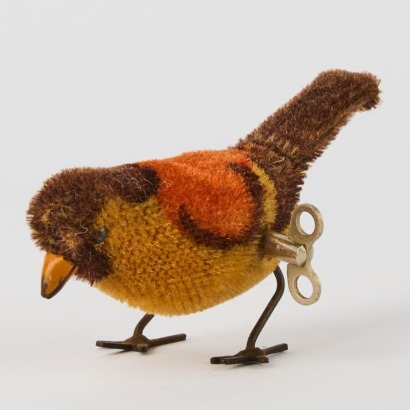 A Schuco Wind Up Mohair Bird