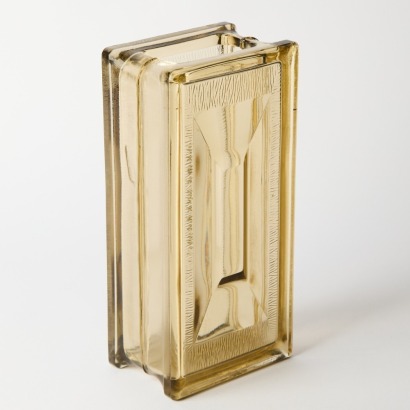 A West German Glass Block Vase