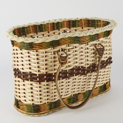 A Handwoven Market Basket with Handles