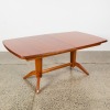 A Gordon & Russell Rosewood and Mahogany Extension Dining Table - 3