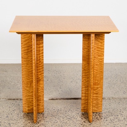 A Quilted Maple Side Table