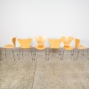 A Set of Six Series 7 Chairs by Arne Jacobsen for Fritz Hansen - 2