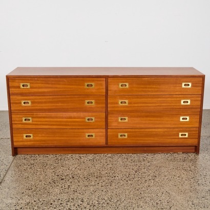 A Mid-Century Drawer with Brass Handles