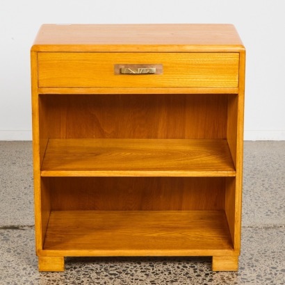 An Art Deco Tawa Bedside Cabinet