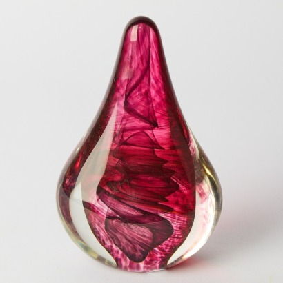An Art Glass Teardrop by Thomas Petit
