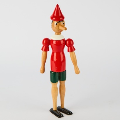 A Pinocchio Mastro Geppepto Wooden Toy &ndash; Made in Italy
