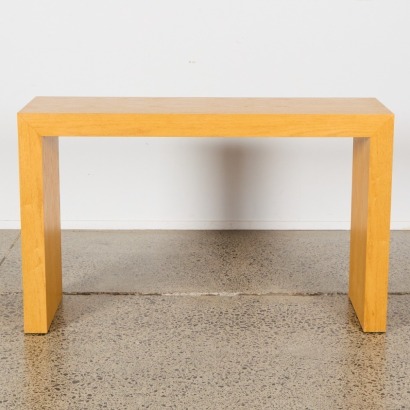 A Light Oak Console Table