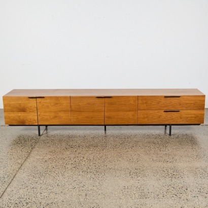 A Walnut Mid-Century Media Unit