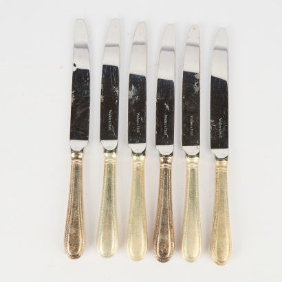 A Set Of Six Walker And Hall Vintage Knives