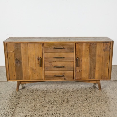 A Rustic Solid Wood Sideboard