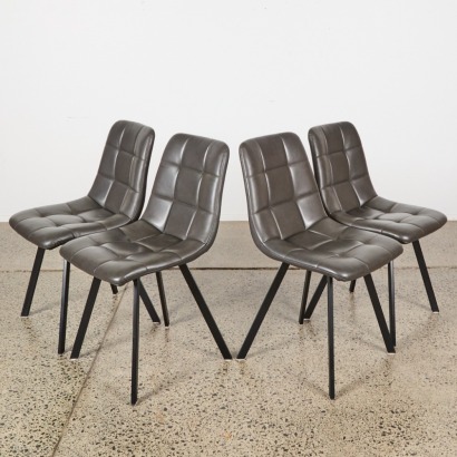 A Set of Four Modern Danske Mobler Dining Chairs