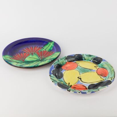 A Pair of Morris & James Platters