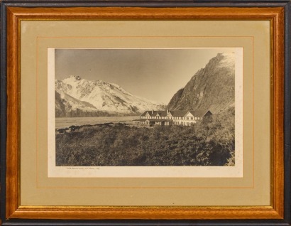 J LLOYD WILSON The Hermitage Mount Cook Silver Gelatin Print