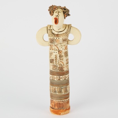 A Cheryl Oliver Low Fired Figure