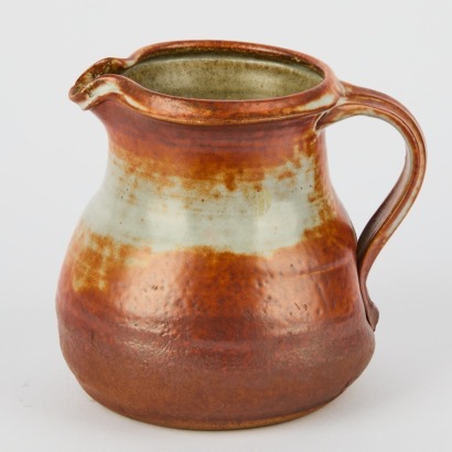 A Len Castle Shino Stoneware Jug