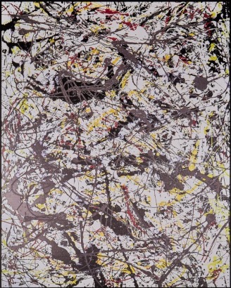 A Jackson Pollock Textured Reproduction Print