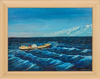 A Folk Art Painting By B.E.W Rogers