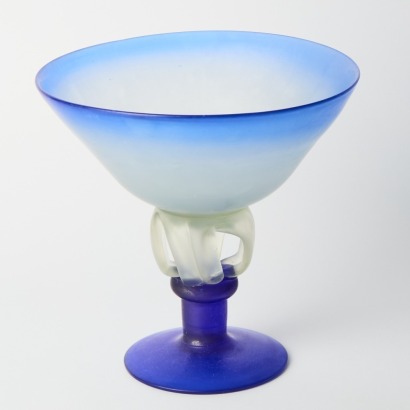 A Kosta Boda Style Footed Bowl