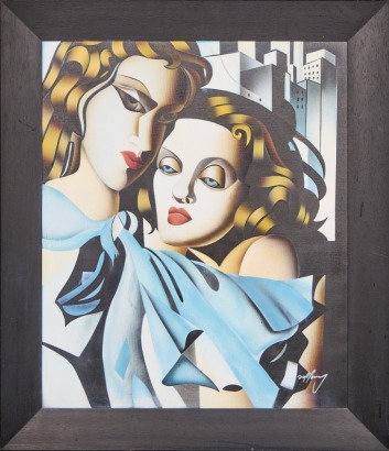 A Painting of Two Mysterious Women