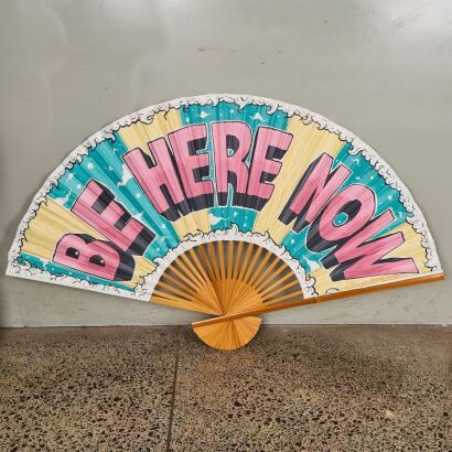 JOEY LA MECHE Hand Painted Fan