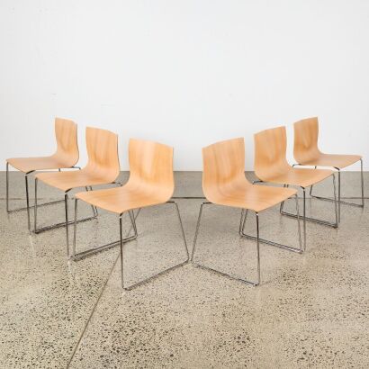 A Set of Six Former Chairs, Italy
