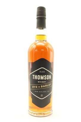 (1) Thomson's Whisky Rye & Barley New Zealand Whisky, 46% ABV