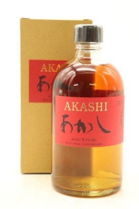 (1) Eigashima - White Oak Distillery Akashi Aged 4 Years Red Wine Cask Japanese Blended Whisky, 50% ABV, 500ml (GB)