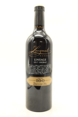 (1) 2017 Langmeil Winery 'Lineage' Shiraz, Barossa Valley