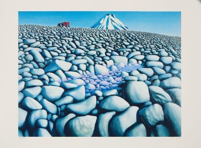 MICHAEL SMITHER Rocks, Tractor, Mountain