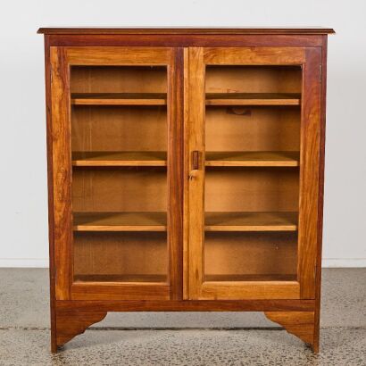 A Vintage Glass-Front Display Cabinet