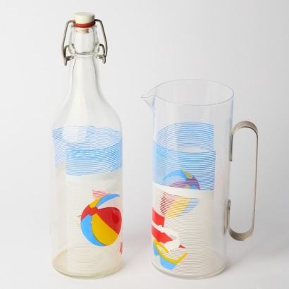 A Memphis Style Bottle and Pitcher