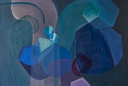 EVA RAWNSLEY Blue Abstract No. 3
