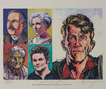 DICK FRIZZELL Special Edition Print For The New Zealand Herald's 150th Birthday