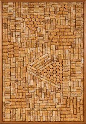 A Wine Cork Board Wall Hanging