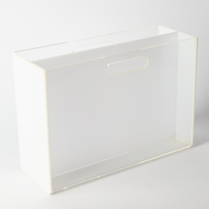 A Perspex Magazine Rack